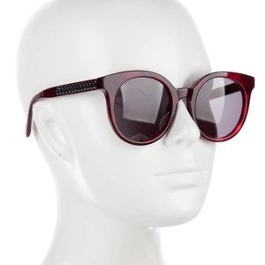 Stella McCartney Red Round Tinted Sunglasses